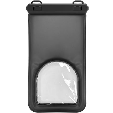 Husă plutitoare impermeabilă pentru telefon IP68, 7,2 inch, neagră