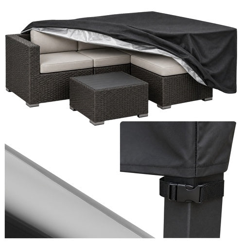 Husă impermeabilă pentru mobilier de grădină 205x160x70cm, rezistentă la UV