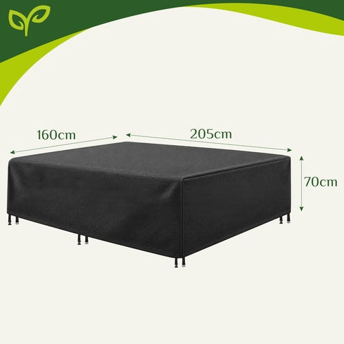 Husă impermeabilă pentru mobilier de grădină 205x160x70cm, rezistentă la UV