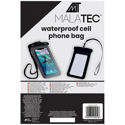 Husă impermeabilă pentru telefon - neagră 23414