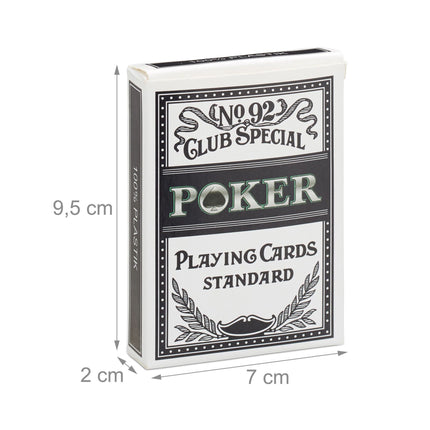 Waterproof plastic poker cards