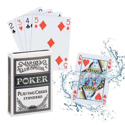 Waterproof plastic poker cards