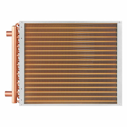 Water-to-Air Heat Exchanger 18x20 in, 3-Row, 3/8 in Ports