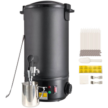 Wax Melter 10L Electric Pot, 1100W Temp Control