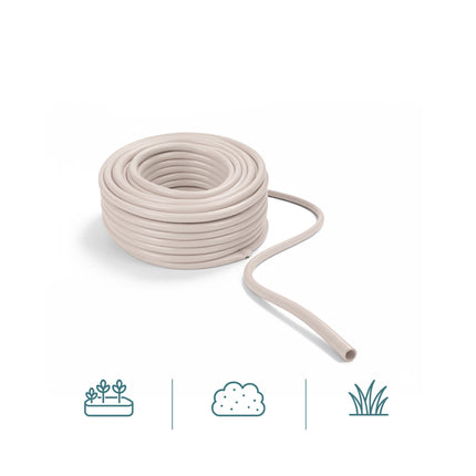 Furtun de grădină bej rezistent la intemperii, rezistent la UV, 1/2 inch