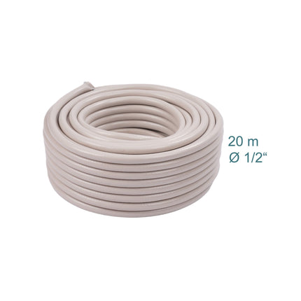 Furtun de grădină bej rezistent la intemperii, rezistent la UV, 1/2 inch