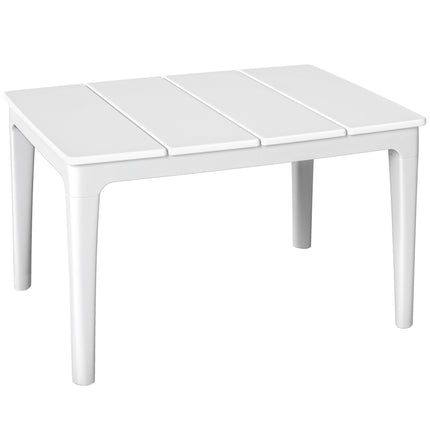 Masă laterală de exterior din plastic rezistentă la intemperii, 70x53 cm, capacitate 35 kg