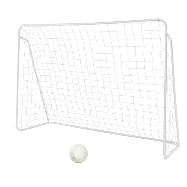Poartă de fotbal rezistentă la intemperii cu plasă, 215 x 152 x 76 cm