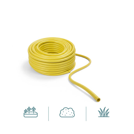 Furtun de grădină galben rezistent la intemperii, rezistent la UV, 1/2 inch
