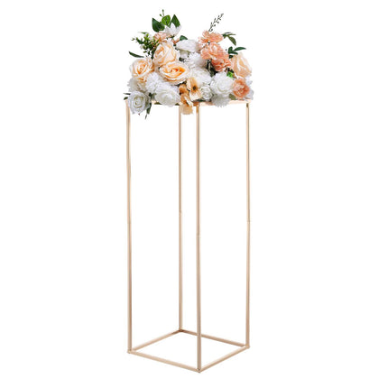 Wedding Flower Stand Set, 10 Piece 31.5 Inch Gold Metal