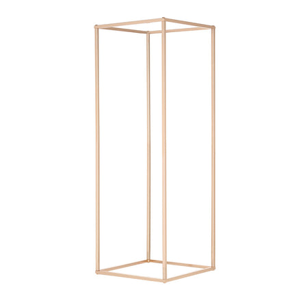 Wedding Flower Stand Set, 31.5in Gold Metal Column, 2 Pack