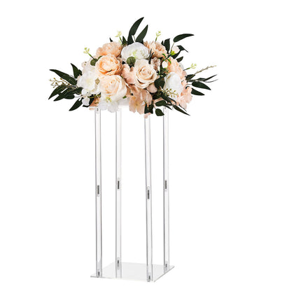 Wedding Flower Stands Set, 10-Pack 50cm Acrylic Columns