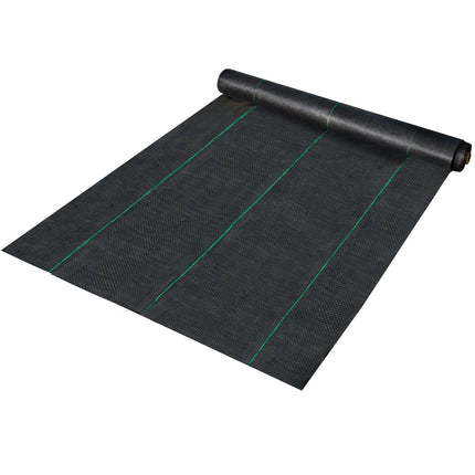 Weed Barrier Fabric, 6 Ft x 300 Ft PP Woven, 2.4 Oz