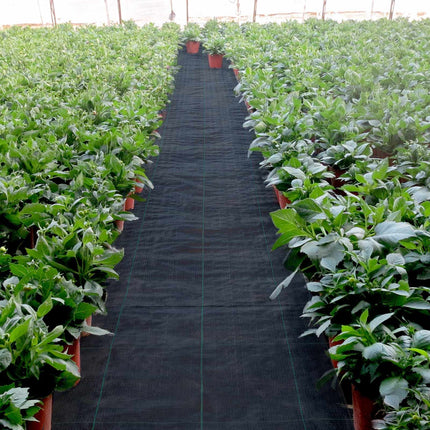 Weed Barrier Fabric, 6 Ft x 300 Ft PP Woven, 2.4 Oz