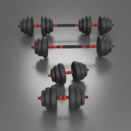 Set de greutăți 20 kg - gantere reglabile 6 în 1