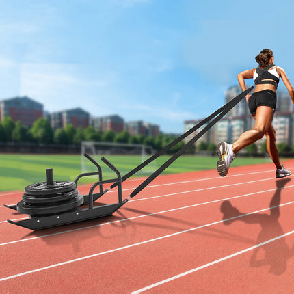 Weight Sled With Handle And Harness, Fits 25/51 mm Plates