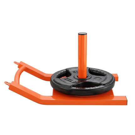 Weight Training Pull Sled, Steel, 400 lb, 1–2 in Plates