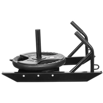 Weight Training Pull Sled With Handle, Steel, Fits 1 in and 2 in