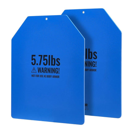 Weight Vest Plates, 5.75 lb Pair, Steel Contoured