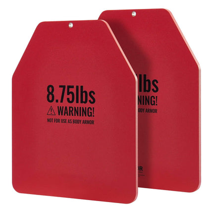 Weight Vest Plates Pair, 4 kg Steel, Contoured Fit