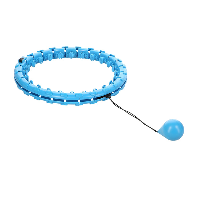 Hula Hoop albastru ponderat pentru fitness