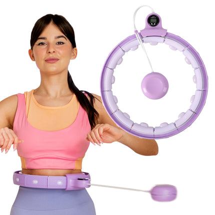 Hula Hoop ponderat cu contor, violet