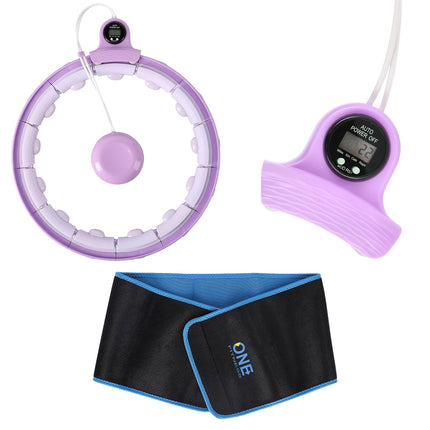 Hula Hoop ponderat cu contor, violet