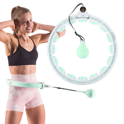 Hula Hoop ponderat cu contor și suport pentru talie, mărime Plus
