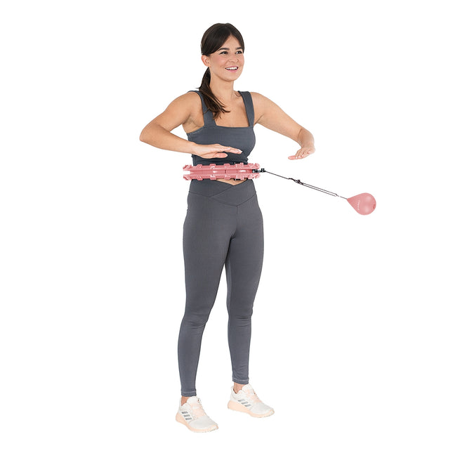 Hula Hoop roz ponderat pentru fitness