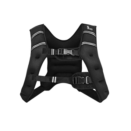 Vestă de antrenament cu greutăți, 9 kg, reglabilă, curele reflectorizante