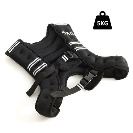 Vestă lestată 5 kg, neopren, bretele reglabile, reflectorizantă