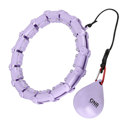Hula Hoop violet ponderat cu suport pentru talie