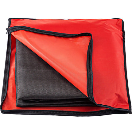 Welding Blanket 6 x 10 ft Fiberglass Fire Retardant, Grommets