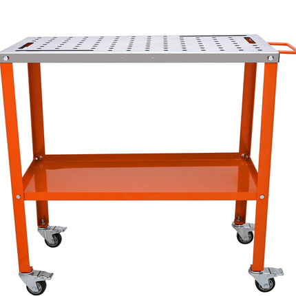 Welding Table 36 x 18 in, 1200 lb, Steel, Wheels