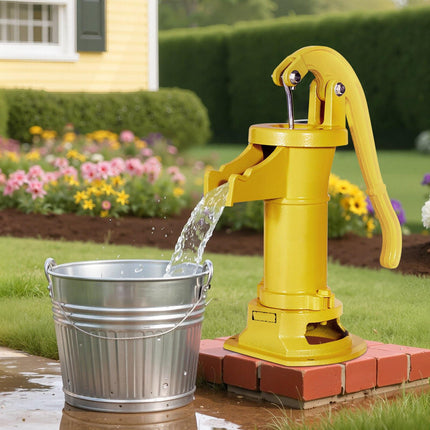 Well Hand Water Pump, Cast Iron, 25 Ft Lift, 1-1/4 In NPT