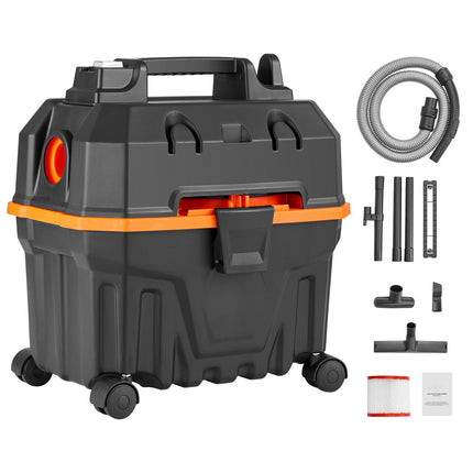 Wet/Dry Shop Vacuum, 15L 5 Peak HP, Blower, Attachments