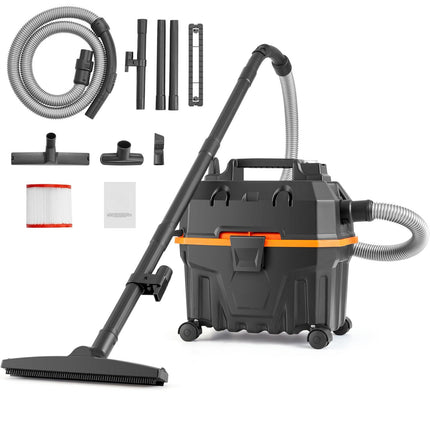 Wet/Dry Shop Vacuum, 15L 5 Peak HP, Blower, Attachments
