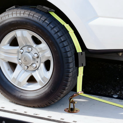 Wheel Chock Tie-Down Kit, J-Hooks, 2 in x 120 in