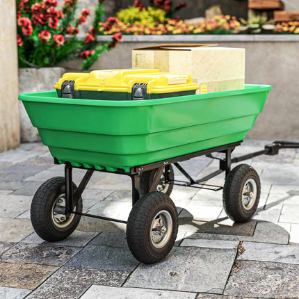 Set de 4 roți pentru roabă, cauciuc solid, 80 kg, Ø255 mm