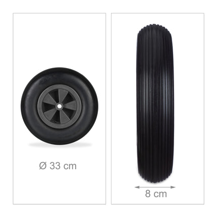 Roata pentru roaba 3.50-6 in negru