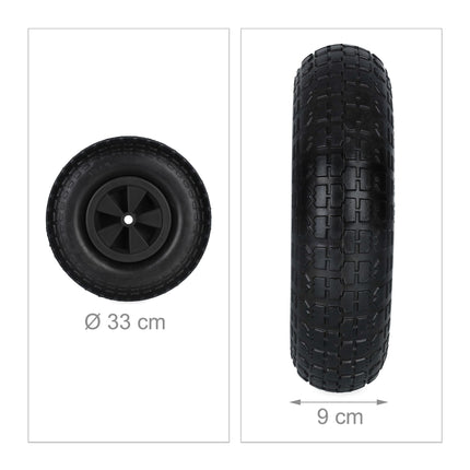 Roată pentru roabă 4.00-6 în negru