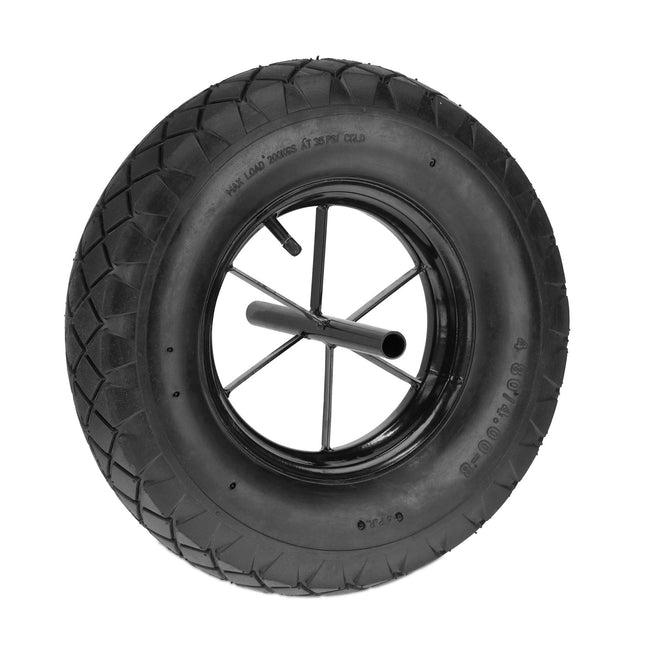 Roată pentru roabă 4.80 4.00-8 cu axă