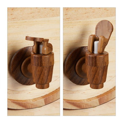 Butoi de whisky cu dozator de robinet, capacitate de 2,2 l