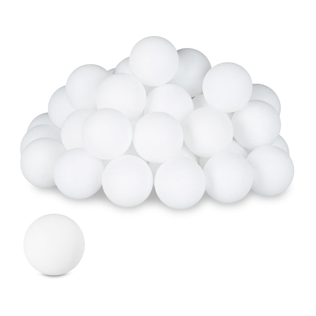 Set de 100 de bile albe pentru pong de bere
