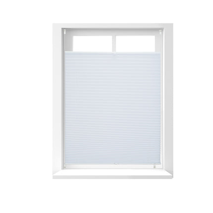 Jaluzele plisate albe fără găurire - semi-transparente