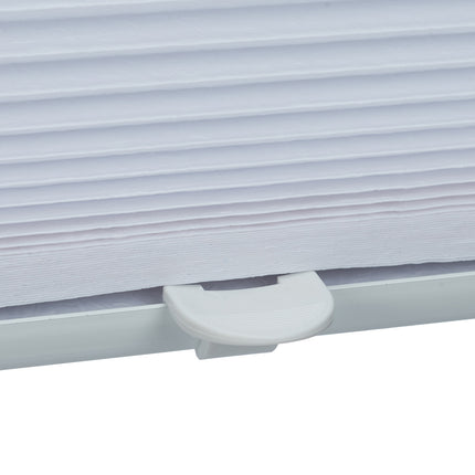 Jaluzele plisate albe fără găurire - semi-transparente