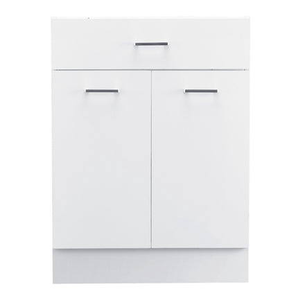 White Shaker Base Cabinet 24 In, Drawer, Soft-Close