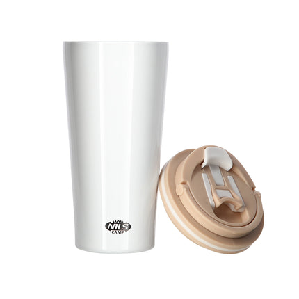 Cupa termica alba, 18 oz, izolata