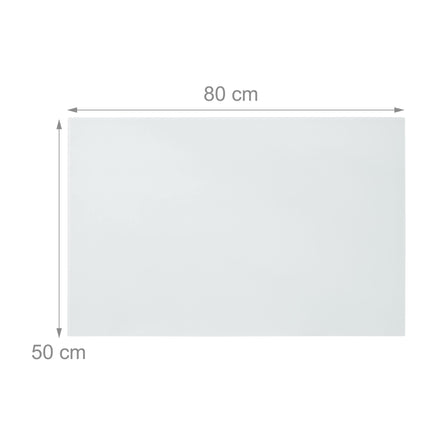 Tablă magnetică din sticlă albă