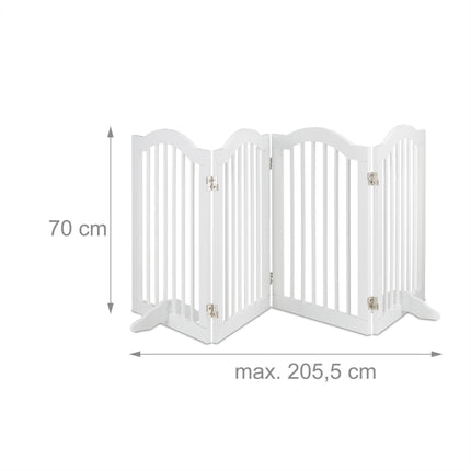 Poarta de securitate alba 70 cm